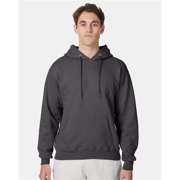 Hanes Ultimate Cotton® Hooded Sweatshirt - Smoke Grey - Hanes F170 Hanes