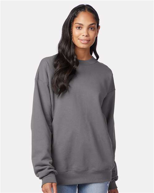 Hanes Ultimate Cotton® Crewneck Sweatshirt - Smoke Grey - Hanes F260