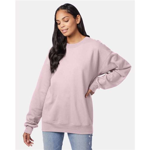 Hanes Ultimate Cotton® Crewneck Sweatshirt - Pale Pink - Hanes F260 Hanes