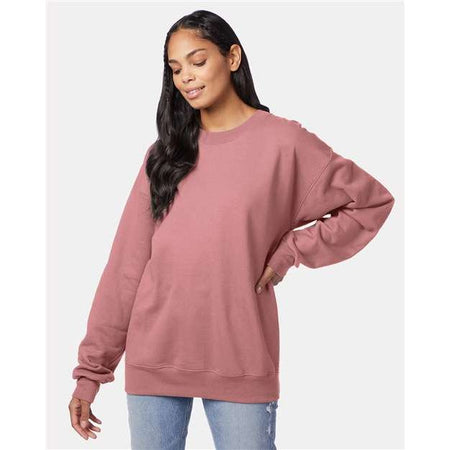 Hanes Ultimate Cotton® Crewneck Sweatshirt - Mauve - Hanes F260 Hanes