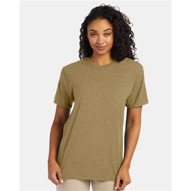 Hanes Perfect-T T-Shirt - Brown Sugar Heather - Hanes 4980 Hanes Brown Sugar Heather S