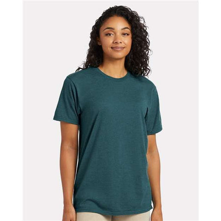 Hanes Perfect-T T-Shirt - Jade Pine Heather - Hanes 4980 Hanes Jade Pine Heather S