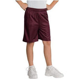 Youth PosiCharge™ Classic Mesh Short DRI-EQUIP Maroon Large