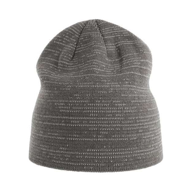 Atlantis Headwear Sustainable Reflective Beanie - Atlantis Headwear SHINE Atlantis Headwear Dark Grey One Size