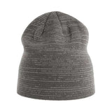 Atlantis Headwear Sustainable Reflective Beanie - Atlantis Headwear SHINE Atlantis Headwear Dark Grey One Size