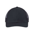 Atlantis Headwear Sustainable Recy Three Trucker Cap - Atlantis Headwear RETH Atlantis Headwear Black/ Black Adjustable