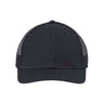 Atlantis Headwear Sustainable Recy Three Trucker Cap - Atlantis Headwear RETH Atlantis Headwear Black/ Black Adjustable