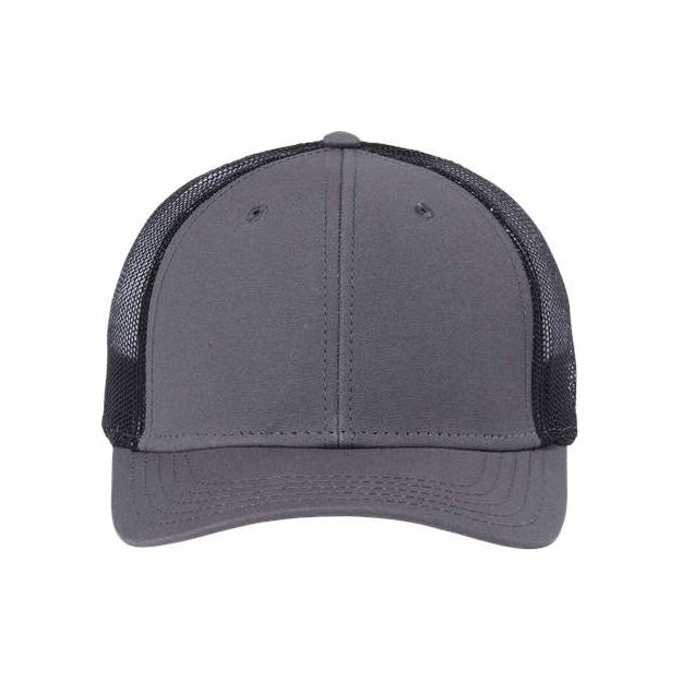 Atlantis Headwear Sustainable Recy Three Trucker Cap - Atlantis Headwear RETH Atlantis Headwear Dark Grey/ Black Adjustable