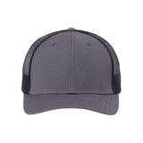 Atlantis Headwear Sustainable Recy Three Trucker Cap - Atlantis Headwear RETH Atlantis Headwear Dark Grey/ Black Adjustable