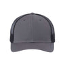 Atlantis Headwear Sustainable Recy Three Trucker Cap - Atlantis Headwear RETH Atlantis Headwear Dark Grey/ Black Adjustable