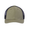Atlantis Headwear Sustainable Recy Three Trucker Cap - Atlantis Headwear RETH Atlantis Headwear Olive/ Black Adjustable