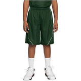 Youth PosiCharge™ Mesh Reversible Spliced Short DRI-EQUIP Forest Green Youth Medium