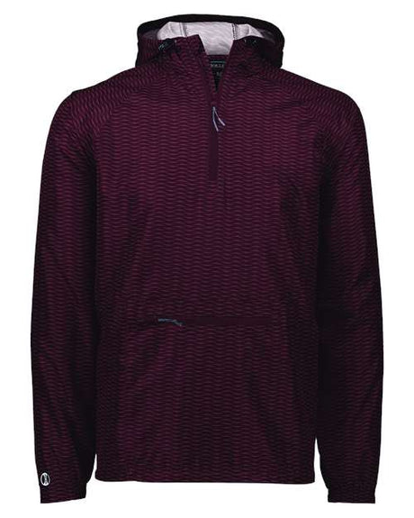Holloway Men's Range Hooded Packable Quarter-Zip Jacket - Holloway 229554