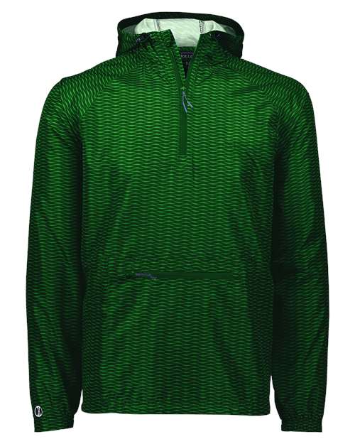 Holloway Men's Range Hooded Packable Quarter-Zip Jacket - Holloway 229554