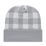 Cap America USA-Made Beanie RKP12 Plaid Knit Cap with Cuff