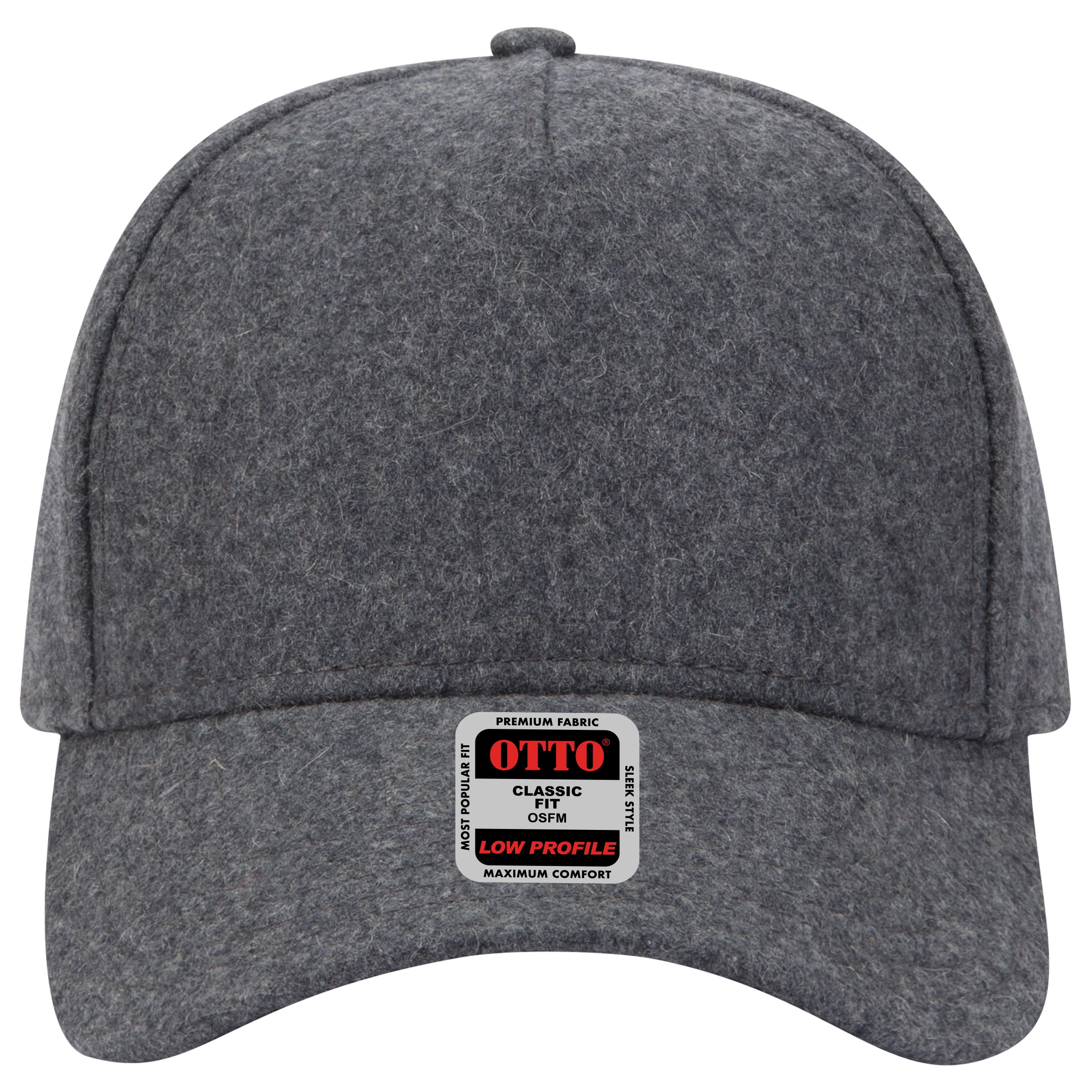 OTTO CAP 5 Panel Low Profile Baseball Cap OTTO 99-1242 Otto Cap 074 - Heath. Gray OSFM - Adult