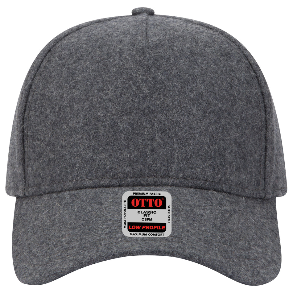 OTTO CAP 5 Panel Low Profile Baseball Cap OTTO 99-1242 Otto Cap 074 - Heath. Gray OSFM - Adult