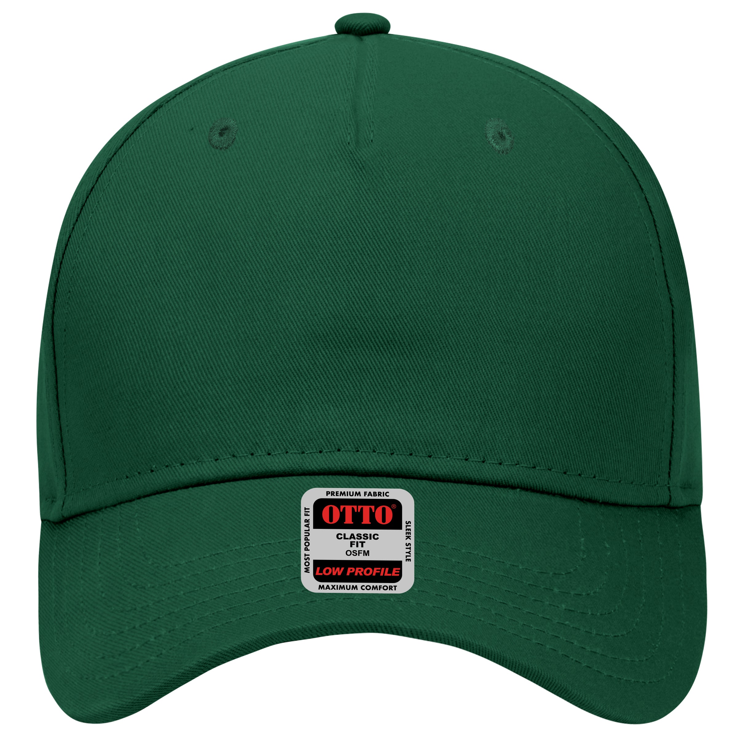 OTTO CAP 5 Panel Low Profile Baseball Cap OTTO 99-598 Otto Cap 017 - Dk. Green OSFM - Adult