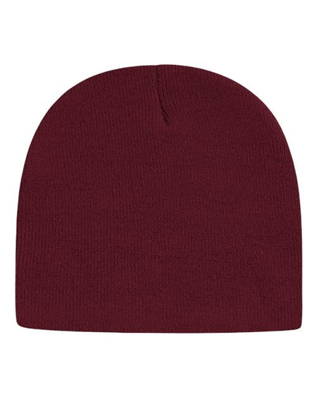 CAP AMERICA USA-Made 8 1/2" Beanie - CAP AMERICA TKN28 CAP AMERICA Maroon One Size