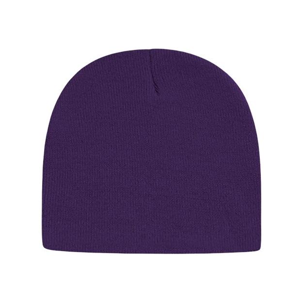 CAP AMERICA USA-Made 8 1/2" Beanie - CAP AMERICA TKN28 CAP AMERICA Purple One Size