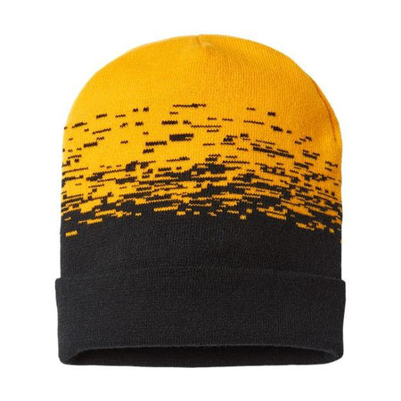 CAP AMERICA USA-Made Static Cuffed Beanie - CAP AMERICA RKS12 CAP AMERICA Black/ Gold One Size