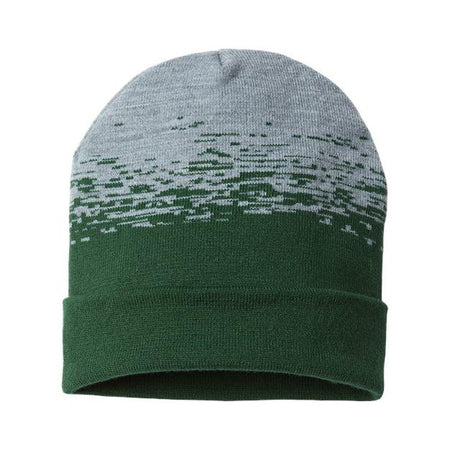 CAP AMERICA USA-Made Static Cuffed Beanie - CAP AMERICA RKS12 CAP AMERICA Forest Green/ Heather One Size