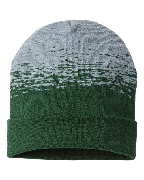 CAP AMERICA USA-Made Static Cuffed Beanie - CAP AMERICA RKS12 CAP AMERICA Forest Green/ Heather One Size