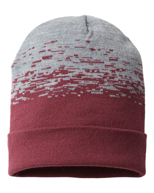 CAP AMERICA USA-Made Static Cuffed Beanie - CAP AMERICA RKS12 CAP AMERICA Maroon/ Heather One Size