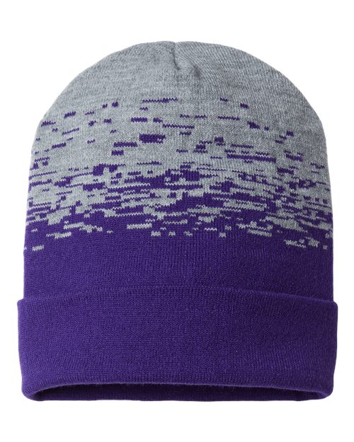 CAP AMERICA USA-Made Static Cuffed Beanie - CAP AMERICA RKS12 CAP AMERICA Purple/ Heather One Size