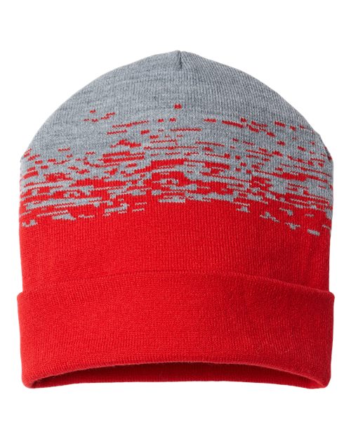 CAP AMERICA USA-Made Static Cuffed Beanie - CAP AMERICA RKS12 CAP AMERICA True Red/ Heather One Size