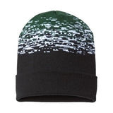 CAP AMERICA USA-Made Static Cuffed Beanie - CAP AMERICA RKS12 CAP AMERICA Black/ White/ Forest One Size