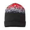 CAP AMERICA USA-Made Static Cuffed Beanie - CAP AMERICA RKS12 CAP AMERICA Black/ White/ Red One Size