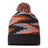 CAP AMERICA USA-Made Bar Beanie - CAP AMERICA RKB12 CAP AMERICA Black/ Deep Orange/ White One Size