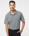Paragon Men's Saratoga Performance Mini Mesh Polo - Heather Grey - Paragon 100 Paragon Heather Grey S
