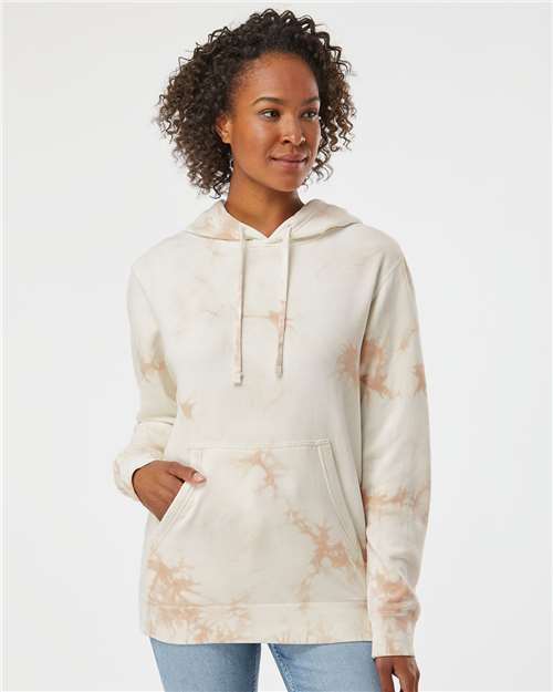 Independent Trading Co. Unisex Midweight Tie-Dyed Hooded Sweatshirt - Independent Trading Co. PRM4500TD