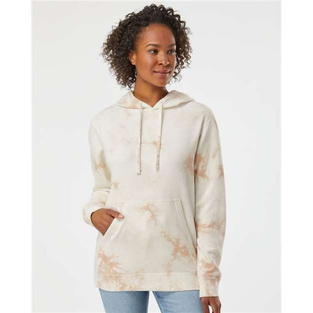 Independent Trading Co. Midweight Tie-Dyed Hooded Sweatshirt - Independent Trading Co. PRM4500TD Independent Trading Co.