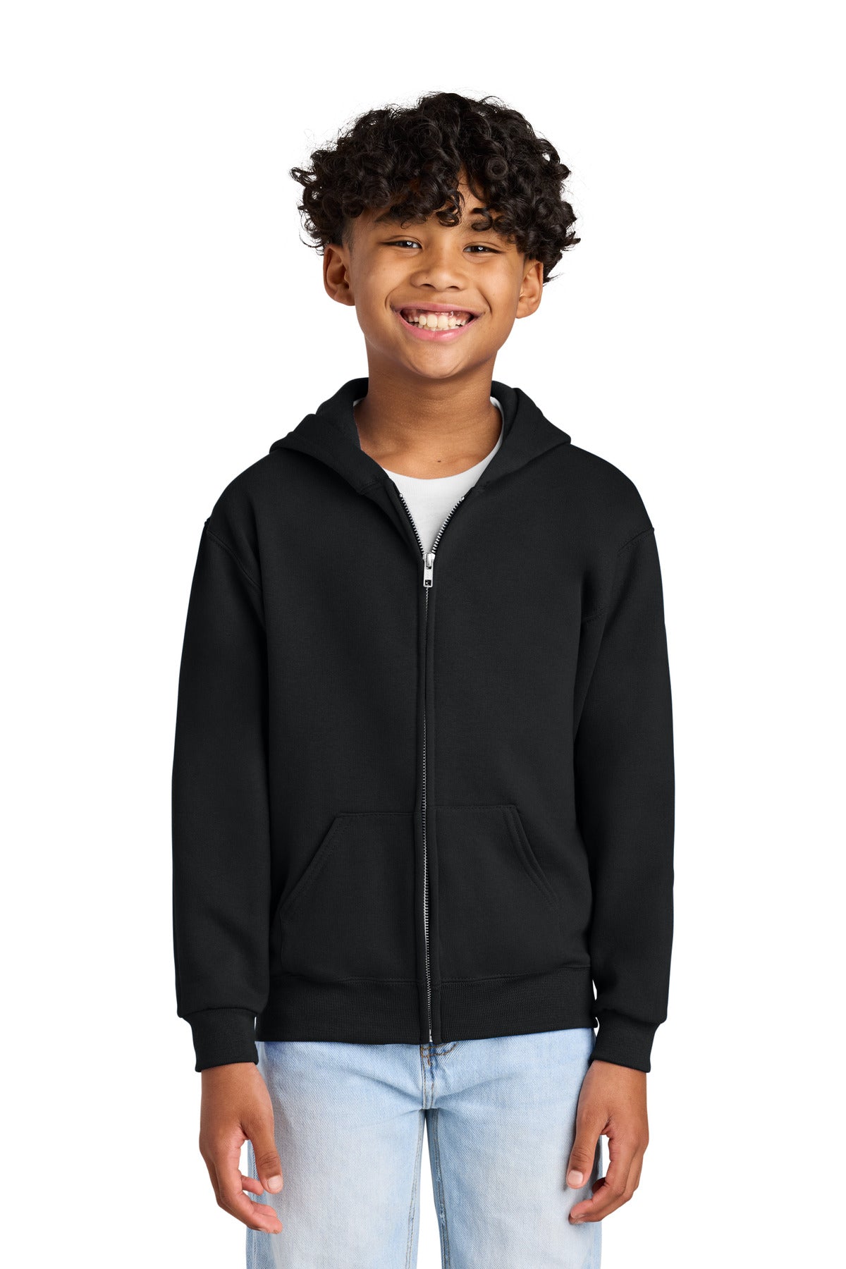 Jerzees ®  - Youth NuBlend ®  Full-Zip Hooded Sweatshirt.  993B - Jerzees 993B