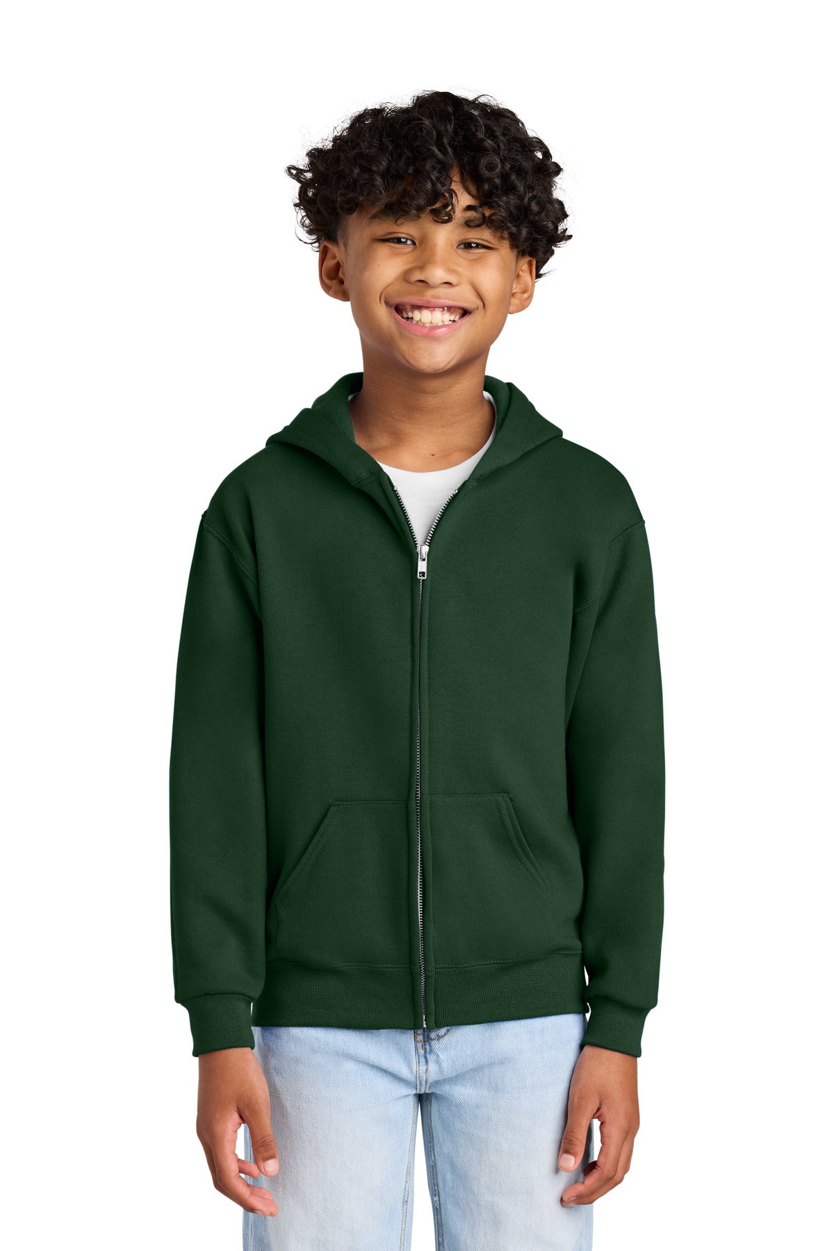 Jerzees ®  - Youth NuBlend ®  Full-Zip Hooded Sweatshirt.  993B - Jerzees 993B