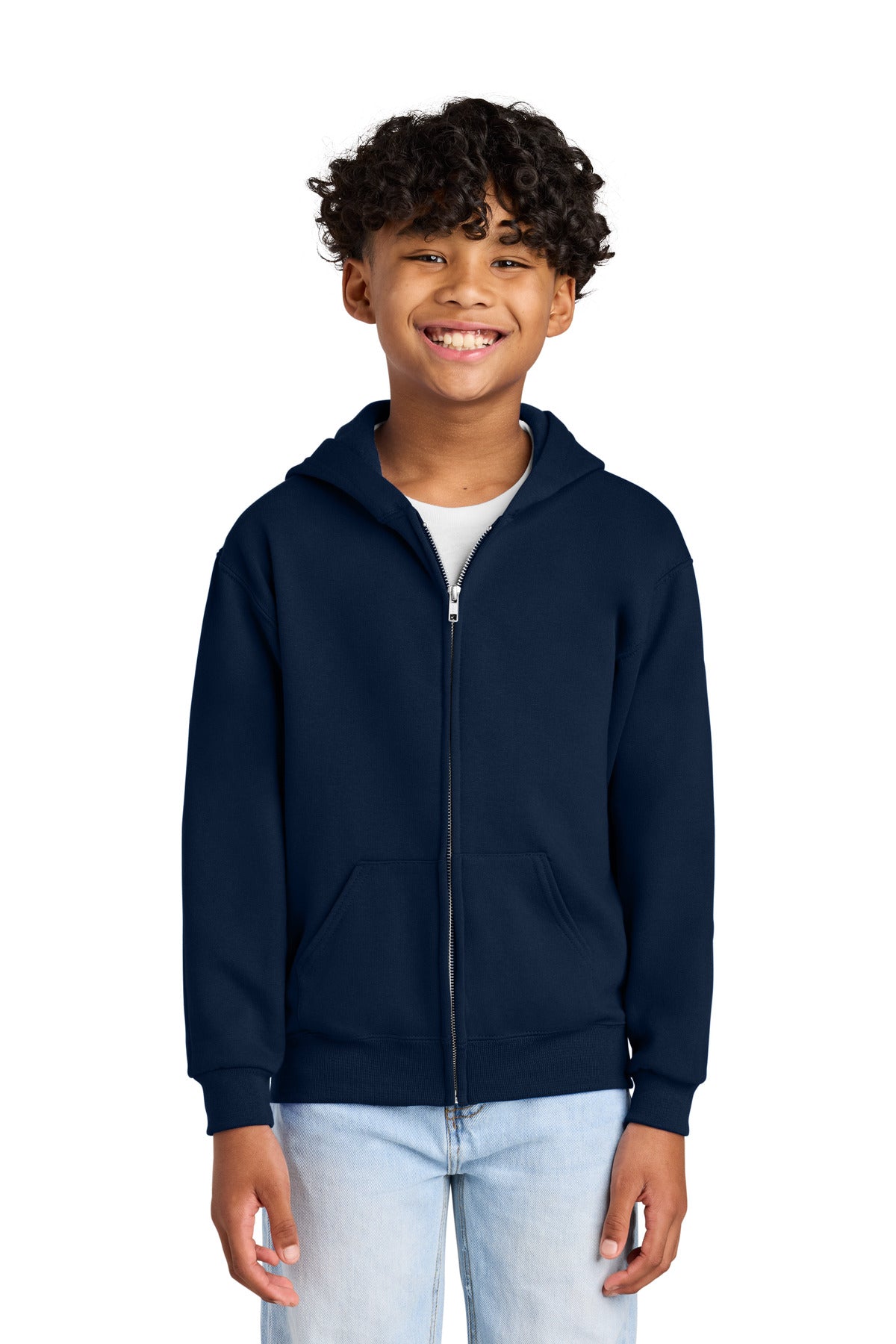 Jerzees ®  - Youth NuBlend ®  Full-Zip Hooded Sweatshirt.  993B - Jerzees 993B