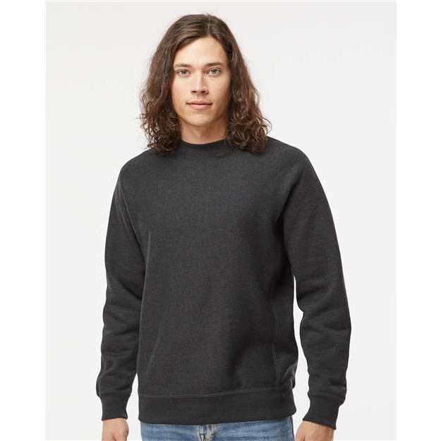 Independent Trading Co. Legend - Premium Heavyweight Cross-Grain Crewneck Sweatshirt - Independent Trading Co. IND5000C Independent Trading Co. Charcoal Heather XS