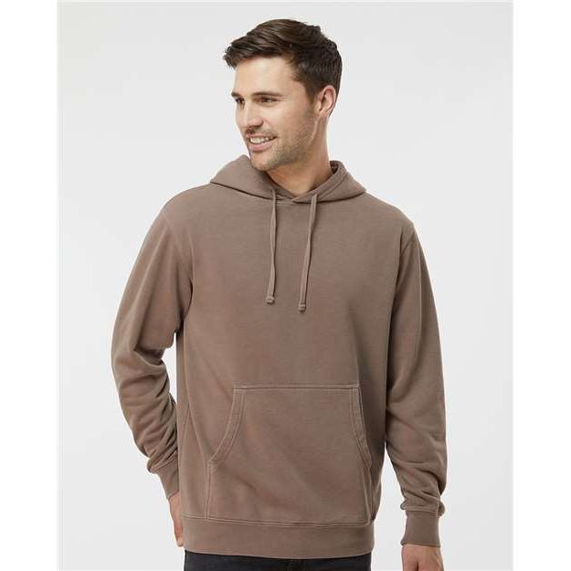 Independent Trading Co. Midweight Pigment-Dyed Hooded Sweatshirt - Pigment Clay - Independent Trading Co. PRM4500 Independent Trading Co. Pigment Clay XS