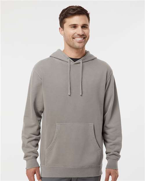 Independent Trading Co. Midweight Pigment-Dyed Hooded Sweatshirt - Pigment Cement - Independent Trading Co. PRM4500 Independent Trading Co.