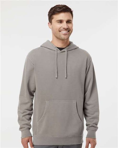 Independent Trading Co. Midweight Pigment-Dyed Hooded Sweatshirt - Pigment Cement - Independent Trading Co. PRM4500 Independent Trading Co.