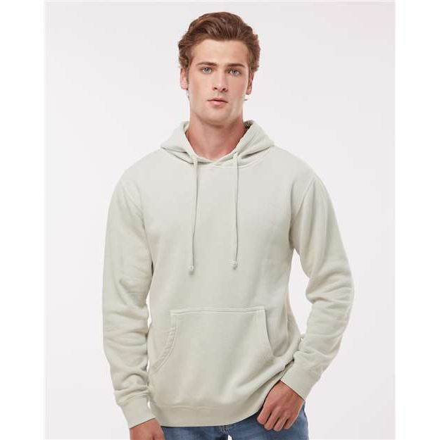 Independent Trading Co. Midweight Pigment-Dyed Hooded Sweatshirt - Pigment Ivory - Independent Trading Co. PRM4500 Independent Trading Co. Pigment Ivory XS