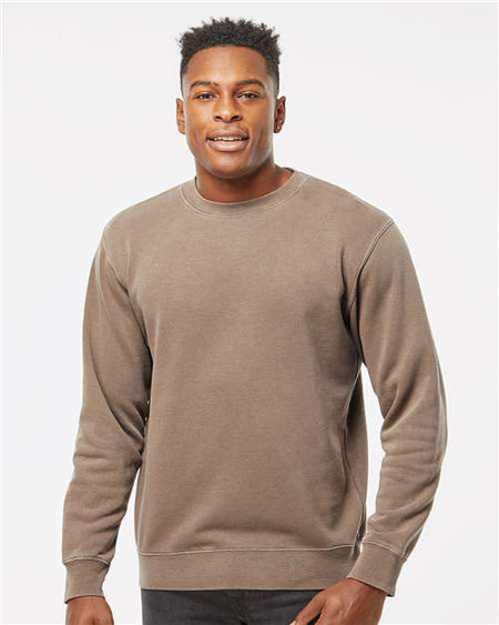 Independent Trading Co. Midweight Pigment-Dyed Crewneck Sweatshirt - Pigment Clay - Independent Trading Co. PRM3500 Independent Trading Co.