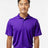 Paragon Men's Saratoga Performance Mini Mesh Polo - Purple - Paragon 100 Paragon Purple S