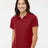 Paragon Women's Saratoga Performance Mini Mesh Polo - Cardinal - Paragon 104 Paragon Cardinal XS