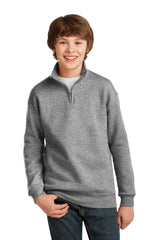 DISCONTINUED  JERZEES ®  Youth NuBlend ®  1/4-Zip Cadet Collar Sweatshirt. 995Y - Jerzees 995Y