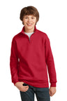 DISCONTINUED  JERZEES ®  Youth NuBlend ®  1/4-Zip Cadet Collar Sweatshirt. 995Y - Jerzees 995Y
