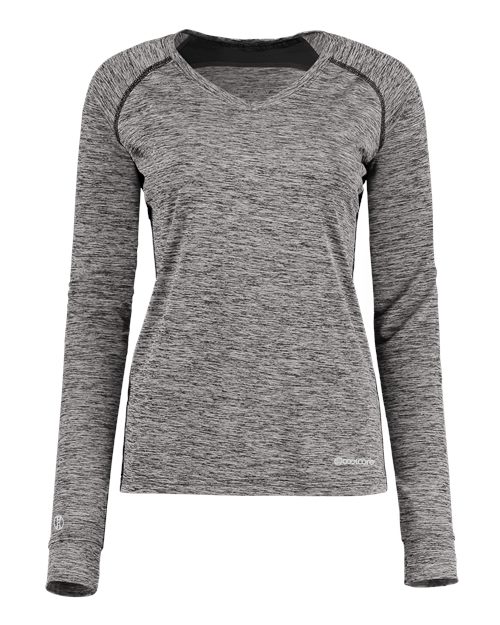 Holloway Women's Electrify CoolCore® Long Sleeve V-Neck T-Shirt - Holloway 222770